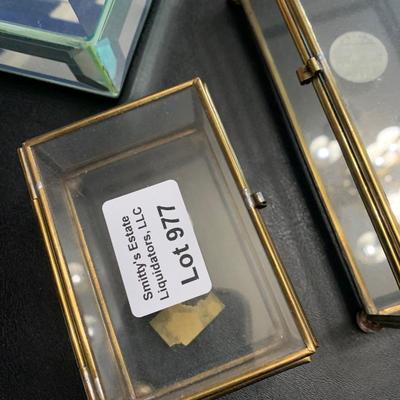 Miniature Glass Display Boxes Lot