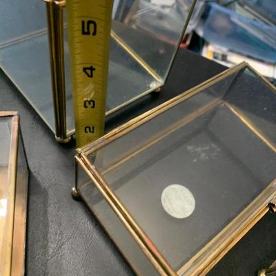 Miniature Glass Display Boxes Lot