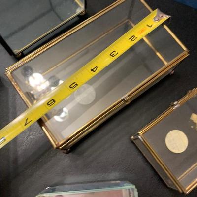 Miniature Glass Display Boxes Lot