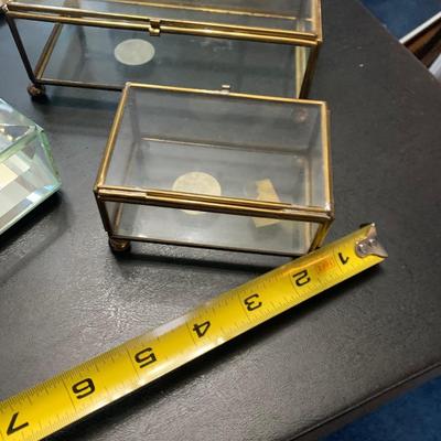 Miniature Glass Display Boxes Lot