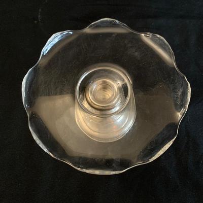 Ornate Glass Pedestal Dishes incl. Frank M. Whiting Sterling Silver (K-HS)