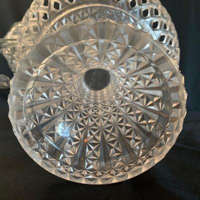 Ornate Glass Pedestal Dishes incl. Frank M. Whiting Sterling Silver (K-HS)