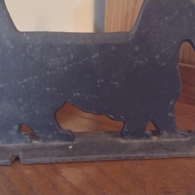 Vintage Cast Iron Terrier Door Stop or Book End