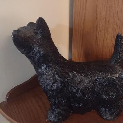 Large Resin Terrier Statue