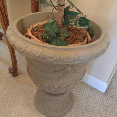 Artificial House Plant in Resin Urn Planter Pot Choice A