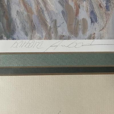Noted Barbara Wood Scarce Artist Proof Lithograph 28.5