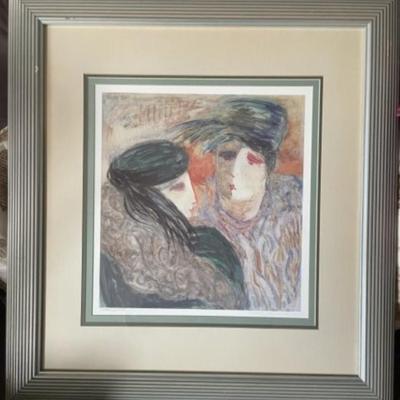 Noted Barbara Wood Scarce Artist Proof Lithograph 28.5" x 31" Preowned from an Estate.