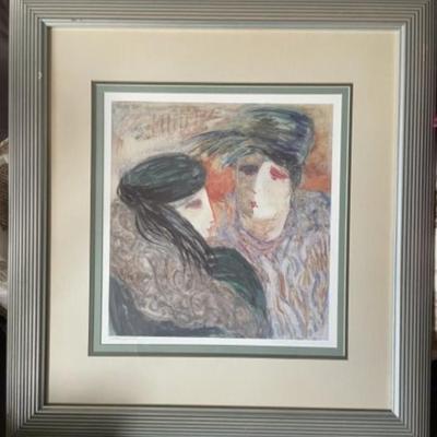 Noted Barbara Wood Scarce Artist Proof Lithograph 28.5