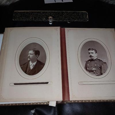 OLD PHOTOS IN A COOL LEATHETR HOLDER
