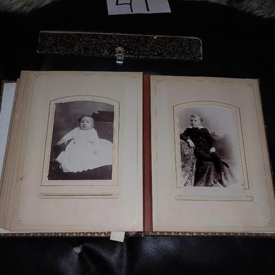 OLD PHOTOS IN A COOL LEATHETR HOLDER