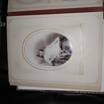 OLD PHOTOS IN A COOL LEATHETR HOLDER