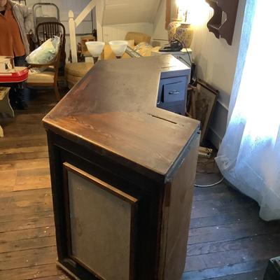 341 Vintage Wooden Store Counter