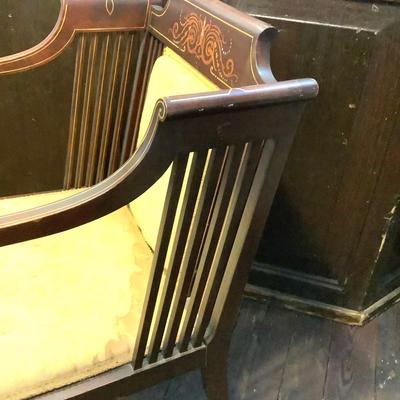 348 Antique Edwardian Chair with Inlay