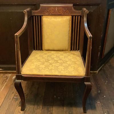 348 Antique Edwardian Chair with Inlay