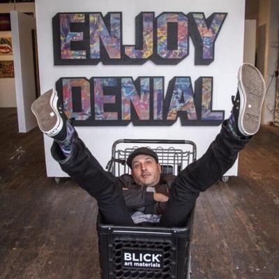 Denial SIGNED KRYLON POP CAN““ PINK VARIANT ““ SCREEN PRINT ART Framed Limited