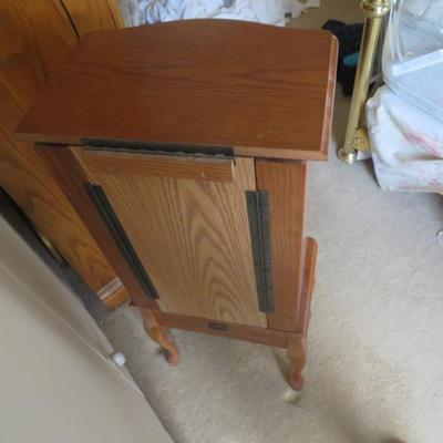 Thomas Pacconi JEWELRY CHEST Oak Wood Green Velvet Lining