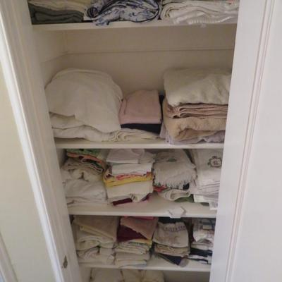 Closet Lot - Bed Sheets, Towels, Linen - Bulk Lot All Seen In Photos.