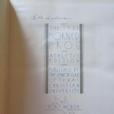 Texas Christian University Fort Worth - The Horned Frog Year Book Lot of 4 - 1930, 1931, 1932, & 1933