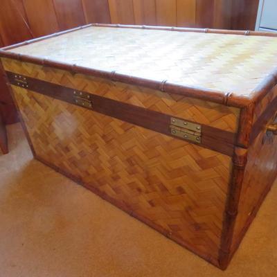 Wicker Style Hope Chest / Trunk