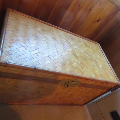 Wicker Style Hope Chest / Trunk