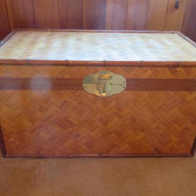 Wicker Style Hope Chest / Trunk