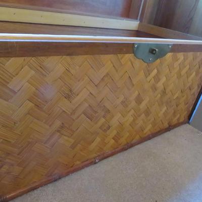 Wicker Style Hope Chest / Trunk