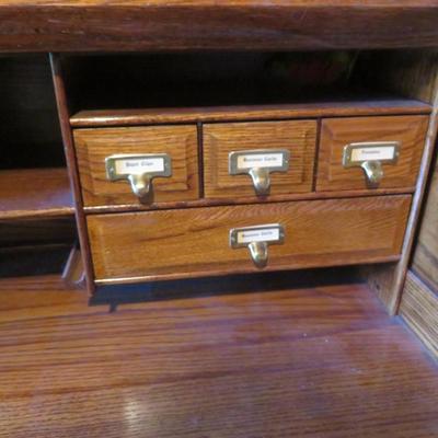 Vintage Roll-top Desk by Oak Craft - Great Condition