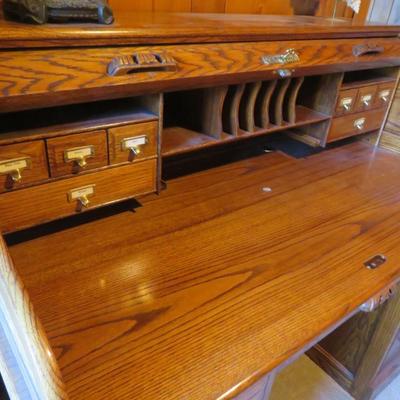 Vintage Roll-top Desk by Oak Craft - Great Condition