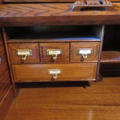 Vintage Roll-top Desk by Oak Craft - Great Condition