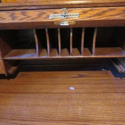 Vintage Roll-top Desk by Oak Craft - Great Condition