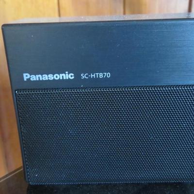 Samsung 50" Flat Screen TV on Stand , Panasonic Sound Bar, and Toshiba DVD & VHS combo Player - Like New