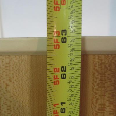 Metal Filling Cabinet with Faux Wood Motif