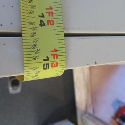 Metal Filling Cabinet with Faux Wood Motif