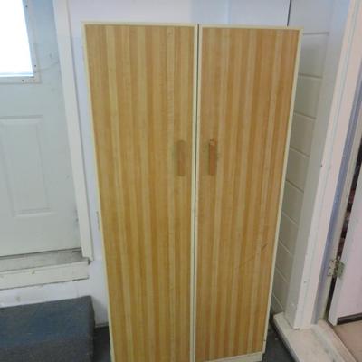 Metal Filling Cabinet with Faux Wood Motif