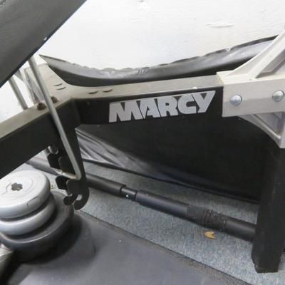 Gym Equipment Lot - Marcy Weight Bench, Body Blade, Aero Pilates - All Seen in Photos.