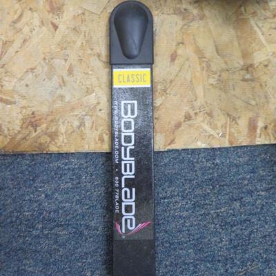 Gym Equipment Lot - Marcy Weight Bench, Body Blade, Aero Pilates - All Seen in Photos.