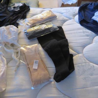 Neck Ties, Lingre, Misc Clothing, Bulk Lot All Seen on Bed