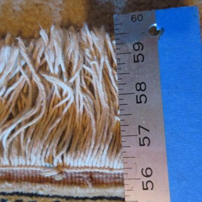 TURKISH ALL NATURAL SILK RUG WITH VEGETABLE DYES PRAYER RUG IN EXCELLENT CONDITION. ABOUT 57 X 37 INCHES