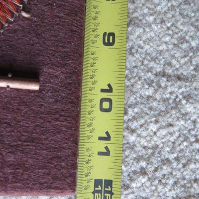 Vintage/Retro/Psychedelic 1960-1970 String/Thread Brass Nail Art Work Lot of 2 OWL & Sphere