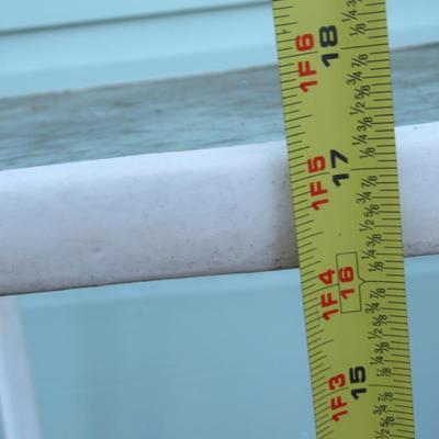 Pair of Metal and Glass Outdoor Side Table