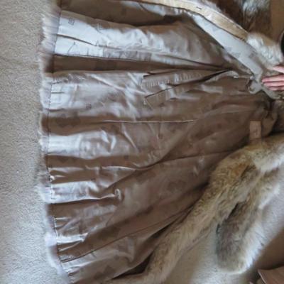 FUR ~ NATURAL COYOTE ~ Full length 46â€ Custom Coat