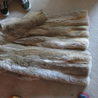 FUR ~ NATURAL COYOTE ~ Full length 46â€ Custom Coat