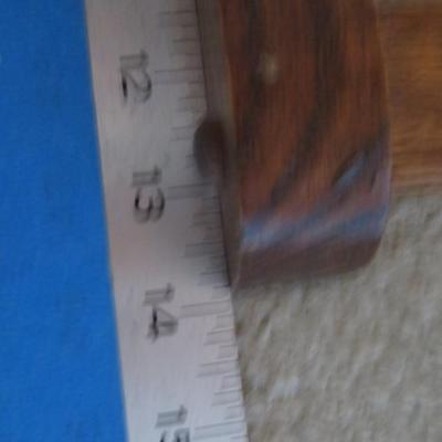 Mid Century Italian Brevettato Men's Wooden Suit Clothing Valet Stand Solid Oak Wood Butler