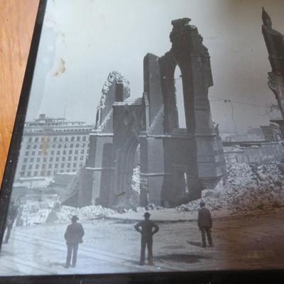 Framed Photo Image of San Francisco after the 1906 Earthquake.
