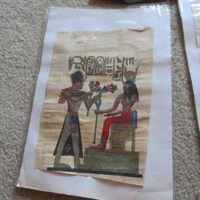 High quality Egyptian Papyrus - lot of 3