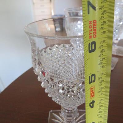 A Vintage 18 PIECE Group of Westmoreland Glass English Hobnail Clear