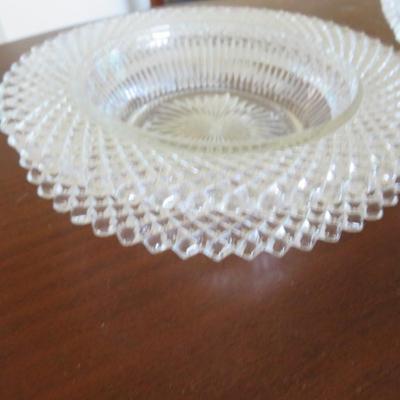 A Vintage 18 PIECE Group of Westmoreland Glass English Hobnail Clear