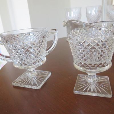 A Vintage 18 PIECE Group of Westmoreland Glass English Hobnail Clear