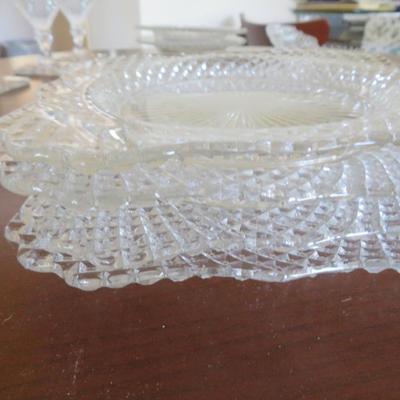 A Vintage 18 PIECE Group of Westmoreland Glass English Hobnail Clear