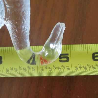 Vintage Clear Glass Swan Dish set of 4